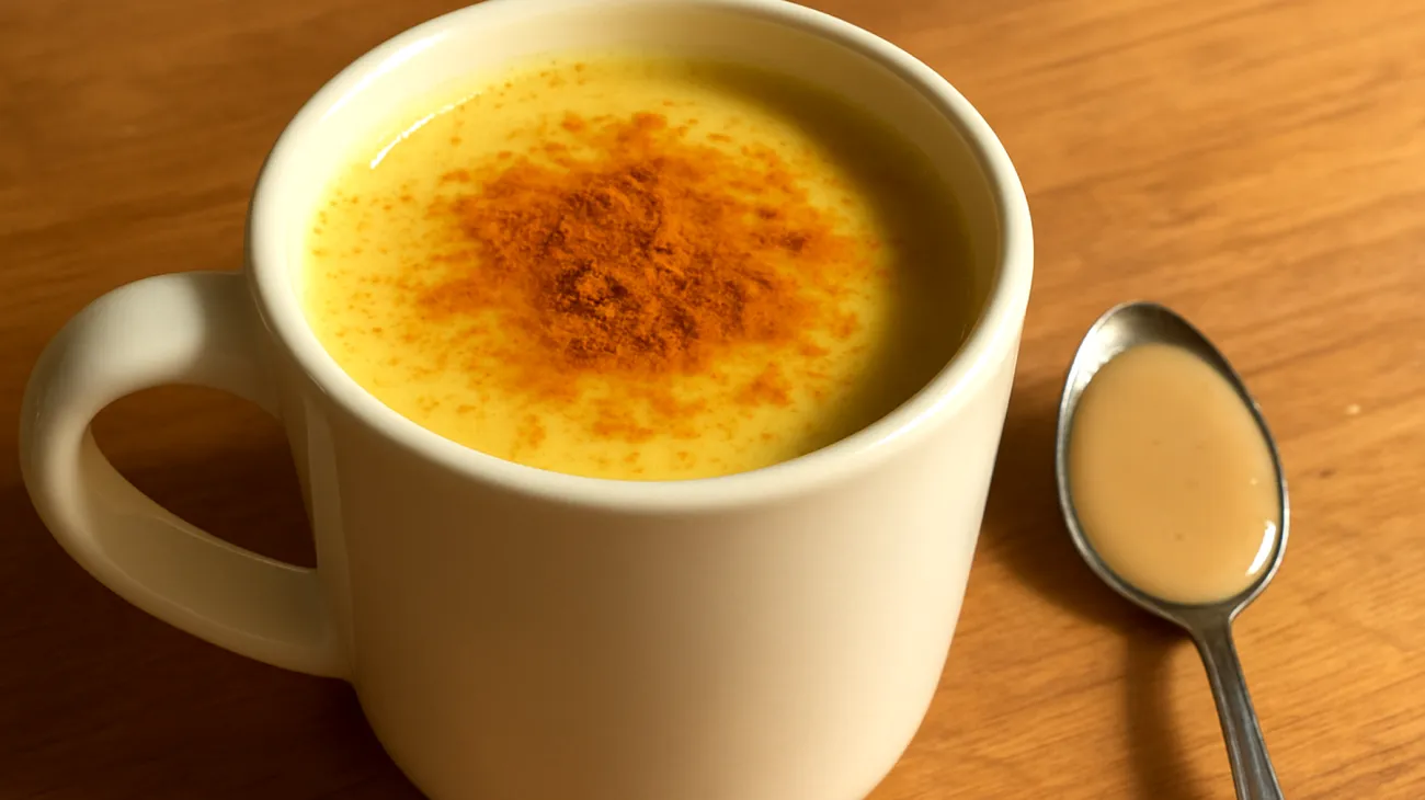 Goldene Milch mit Ashwagandha und Tahini"