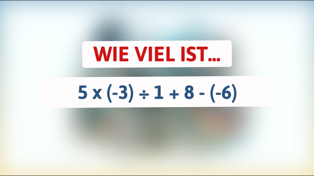 Nur 1% der Menschen können dieses mathematische Rätsel lösen – schaffst du es, die richtige Antwort zu finden?"